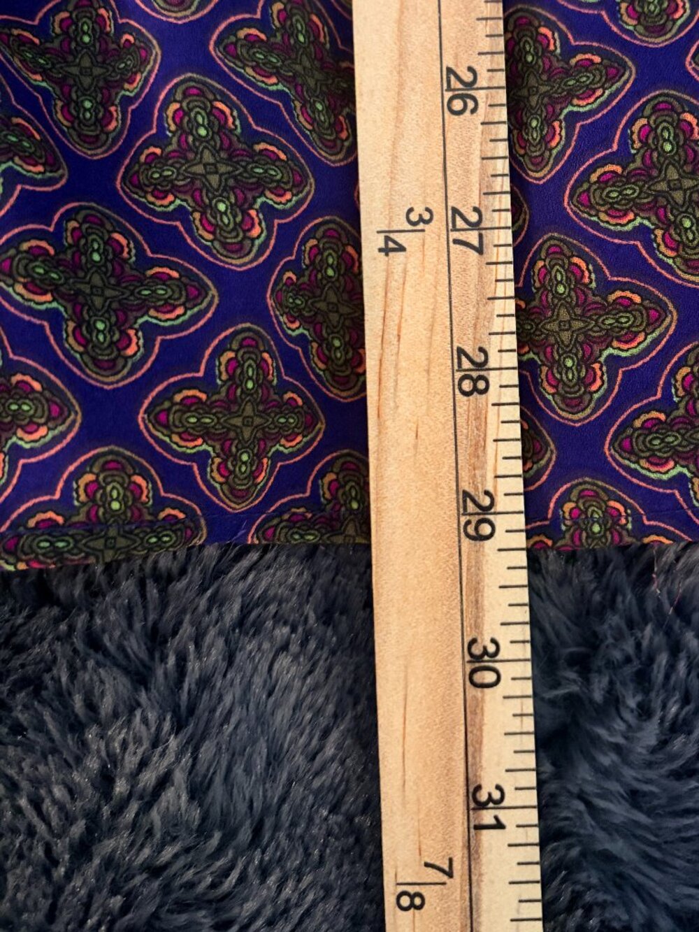 Lucca Couture Romper Shorts Split Back Purple Base Boho Chic Long Sleeve Artsy - Picture 5 of 12